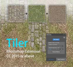 极品PS扩展面板－无缝拼接图案制作(含高清视频教程)：Tiler - Photoshop Extension